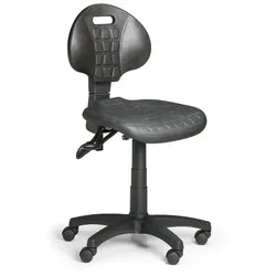 Arbeitsstuhl aus PU-Schaum, Asynchronmechanik, für harte Böden