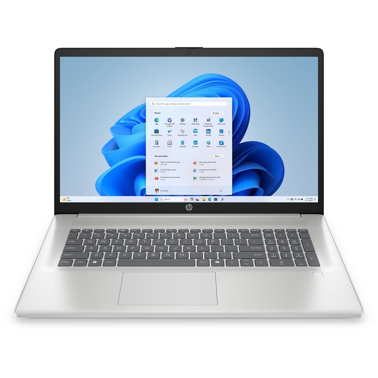 17" (43,18cm) HP 17-cp2154ng RYZ5 7520U/16GB/512SSD/FreeDOS