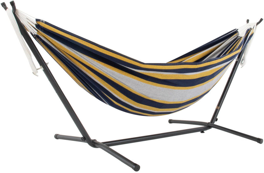 Zipcode Design Emmaline Double Hammock with Stand Serenity 104cm H X 109cm W X 250cm L