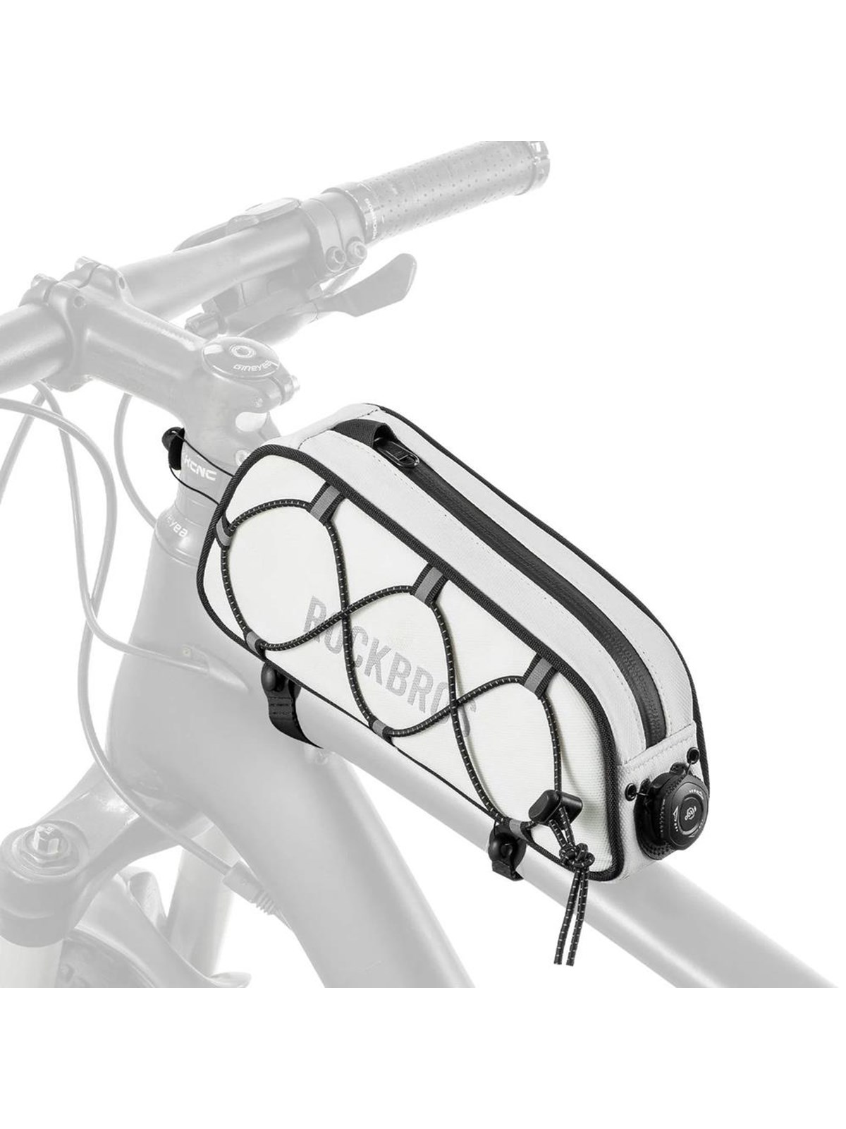 Rockbros TL004 ROAD TO SKY 0.7L Waterproof Frame Bike Bag - White
