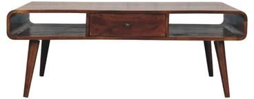 Artisan Furniture Solid Wood Avora 2 Drawer Chestnut Coffee Table