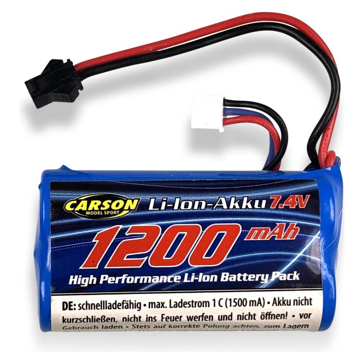 Carson 7,4V/1200mAh LiION Land Rover JST (1200 mAh, 7.40 V) (500608255)