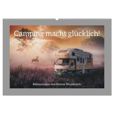Camping macht glücklich! (Wandkalender 2027 DIN A2 quer), CALVENDO Monatskalender