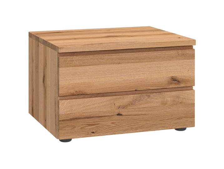 Nachttisch Holz Werk Wildeiche Wildeiche Massivholz B 50 H 33 cm