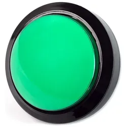 Massive Arcade Button, 100mm, beleuchtet (LED 12V DC) - Farbe: grün