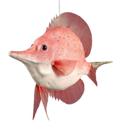 Dekofigur AM DESIGN "Styropor-Fisch", rosa (rosé), B:45cm H:14cm, Styropor, Dekofiguren, in Handarbeit gefertigt