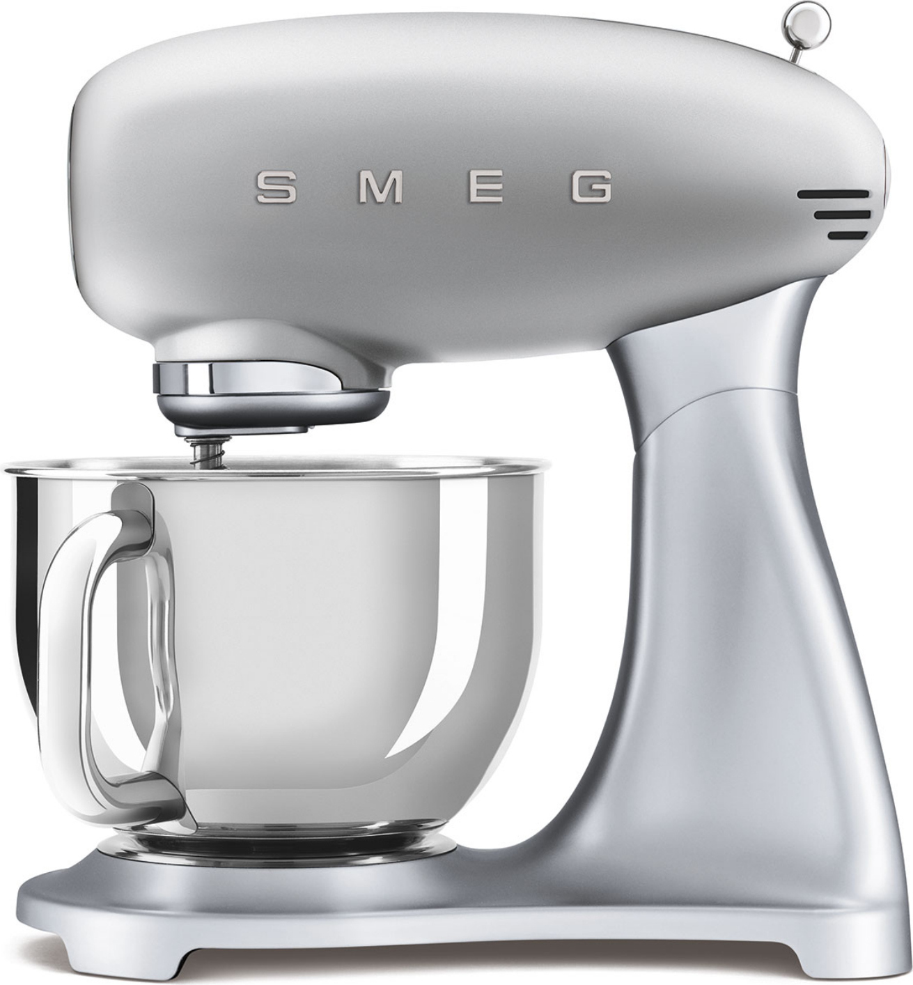 Smeg SMF02SVEU, Standmixer, Silber, Kneten, Mixen, 1 m, 4,8 l, Leiter