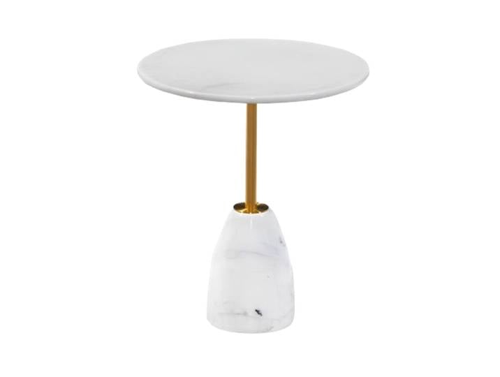Xlmoebel Beistelltisch Runder Couchtisch mit edlem Marmor-Design in elegantem Stil (1-St., Beistelltisch), Hergestellt in Europa