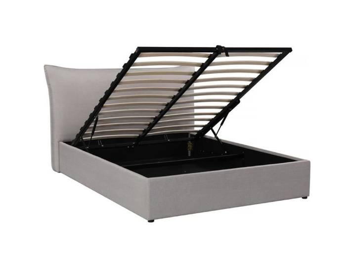 Lit coffre double  Megeve  140 x 200 cm - Gris