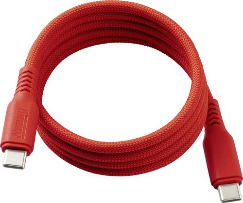 Dehner Elektronik USB-C Kabel USB 2.0 USB-C 1m Orange Geschirmt Magnetic power cable Orange
