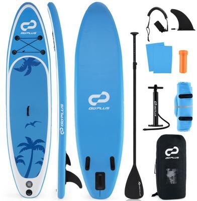 Costway Inflatable Stand Up Paddle Board with Premium SUP Accessories-L