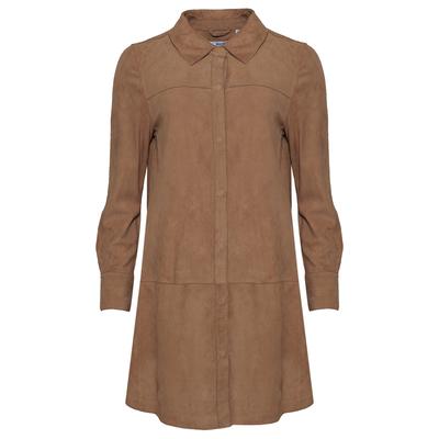 Ledermantel MAZE "42021161", Damen, Gr. S, braun (camel), Obermaterial: 100% Ziegenveloursleder. Futter: 100% Baumwolle, Mäntel