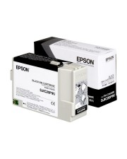 Epson SJI C20P Schwarz Original Tintenpatrone für TM C3400BK (C33S020490)