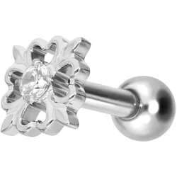 Titan Ohrpiercing mit Innengewinde KLEEBLATT