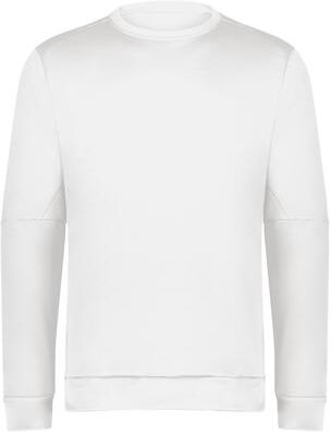 Holloway H223525 Men's Momentum Team Fleece Crew T-Shirt in White size XL   Polyester 223525