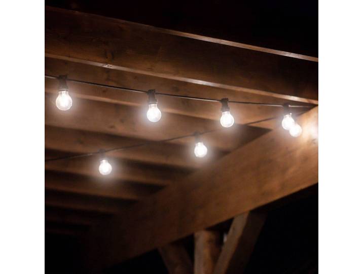 PR Home Außenlichterkette Bright, opal / schwarz, 720 cm Bright, schwarz, Kunststoff
