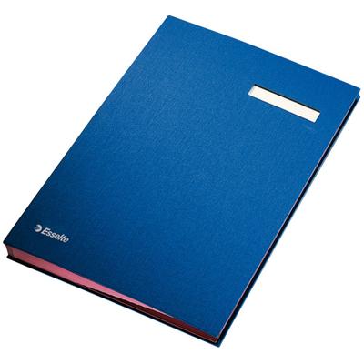 Esselte Unterschriftsmappe A4 PP 20 Fächer blau