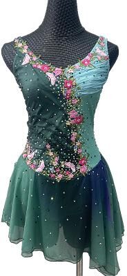 LightInthebox Figure skating costumes figure skating performance costumes grading costumes competition costumes children's adult women's figure skating costumes adult and children's customized spandex mesh gr