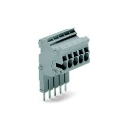 WAGO 2002-555 Klemmenleiste 5.20 mm Zugfeder Grau 10 St. Package