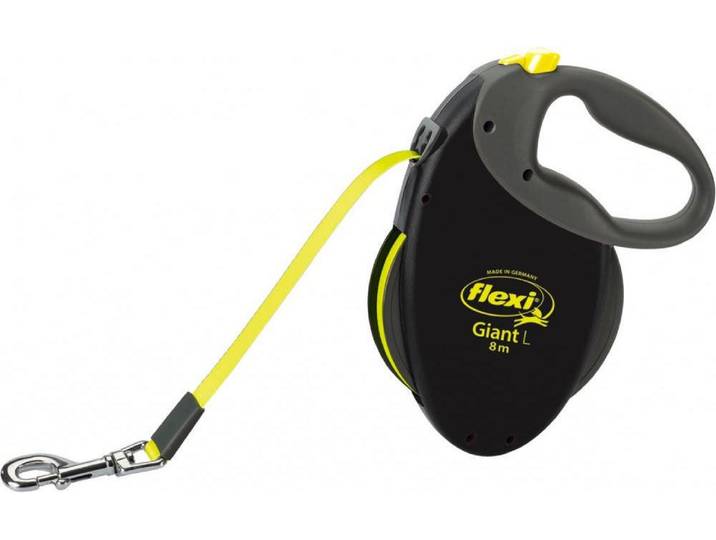 Hundeleine FLEXI Flexi Giant L , gelb (gelb, schwarz), Leinen, Hundeleine