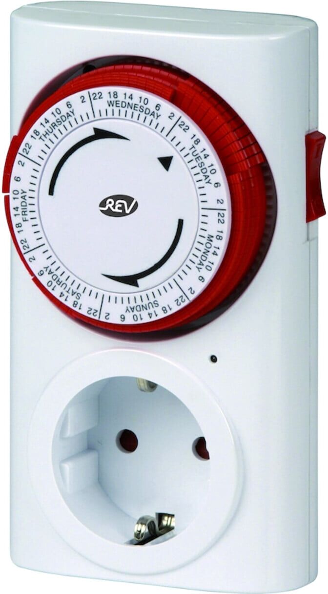 REV Zeitschaltuhr mechanisch Woche weiß (0025410103)