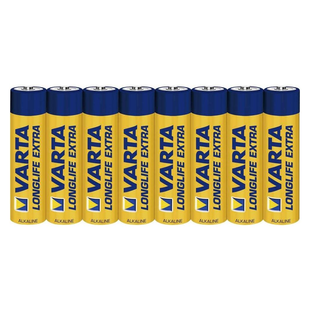 Varta Longlife Extra (8 Stk., AAA, 1200 mAh) (04103101308)