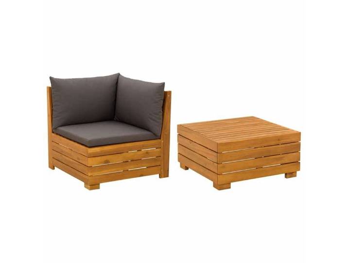 Elégance - Chic Mobilier de jardin - Ensemble de salon de jardin - 2 pcs - Bois d'Acacia Massif - Marron_0749824