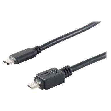 Exertis Connect USB Kabel 2.0, Typ 3.1 C-Stecker auf Typ 2.0 Micro B-Stecker, 1,8 m (1.80 m, USB 2.0) (39910233)