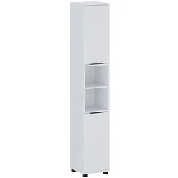 Vicco, Badezimmerschrank, Badschrank Alina, Weiss, 30 x 176 cm mit 2 Türen (30 x 30 x 176 cm)