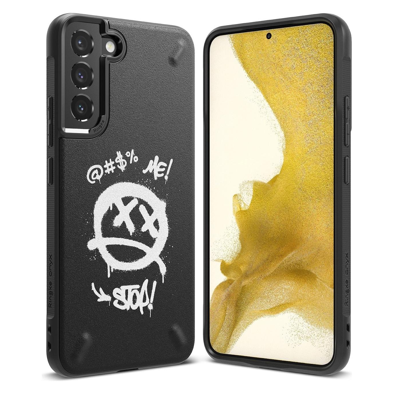 Ringke Onyx Design Durable TPU Cover for Samsung Galaxy S22 + (S22 Plus) Black (Graffiti) () (Samsung Galaxy S22+) (1492079913)