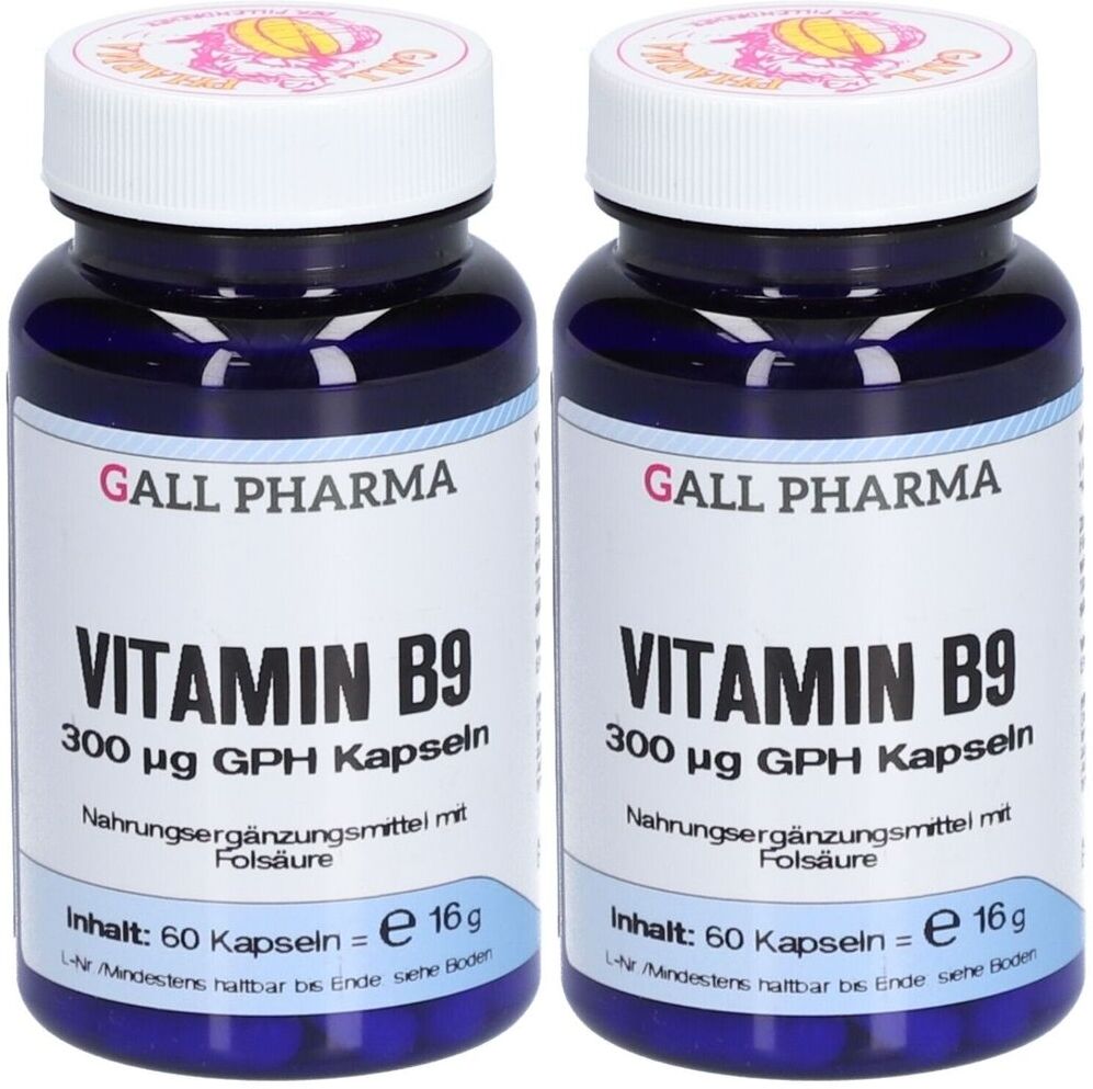 GALL PHARMA Vitamin B9 300 µg GPH Kapseln 2x 2x60 St
