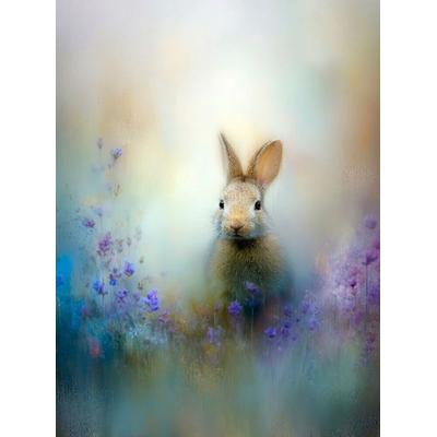 CALVENDO Puzzle Der Hase zwischen Wildblumen - ein Flimmern zwischen Wind und Zeit | 2000 Teile Lege-Größe 90x67cm Foto-Puzzle für glückliche Stunden,