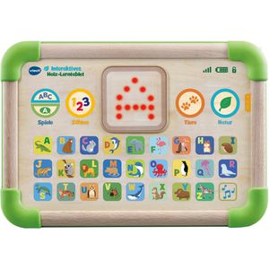 vtech 613504 Interaktives Holz-Lerntablet, 1-4 Jahre, mit 7 Lernspielen