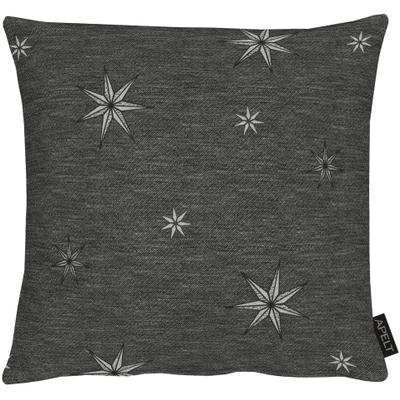 Dekokissen APELT "5842", silber (anthrazit, silberfarben, sterne), B:40cm L:40cm, Polyester, Dekokissen_Sitzkissen_Kissenhüllen