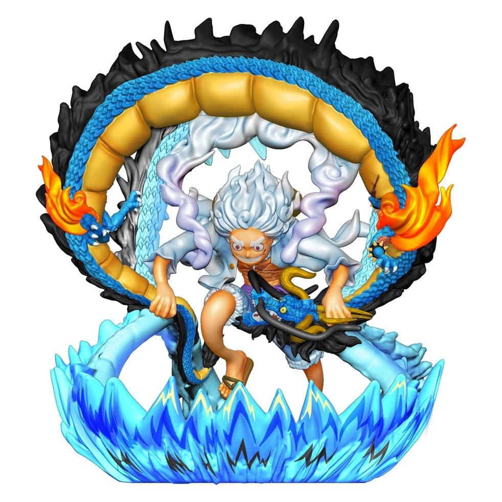 Megahouse One Piece Petitrama PVC Mini-Statue Logbox Re Birth Gear Fifth Special Set 9 cm (MEHO518103-1)