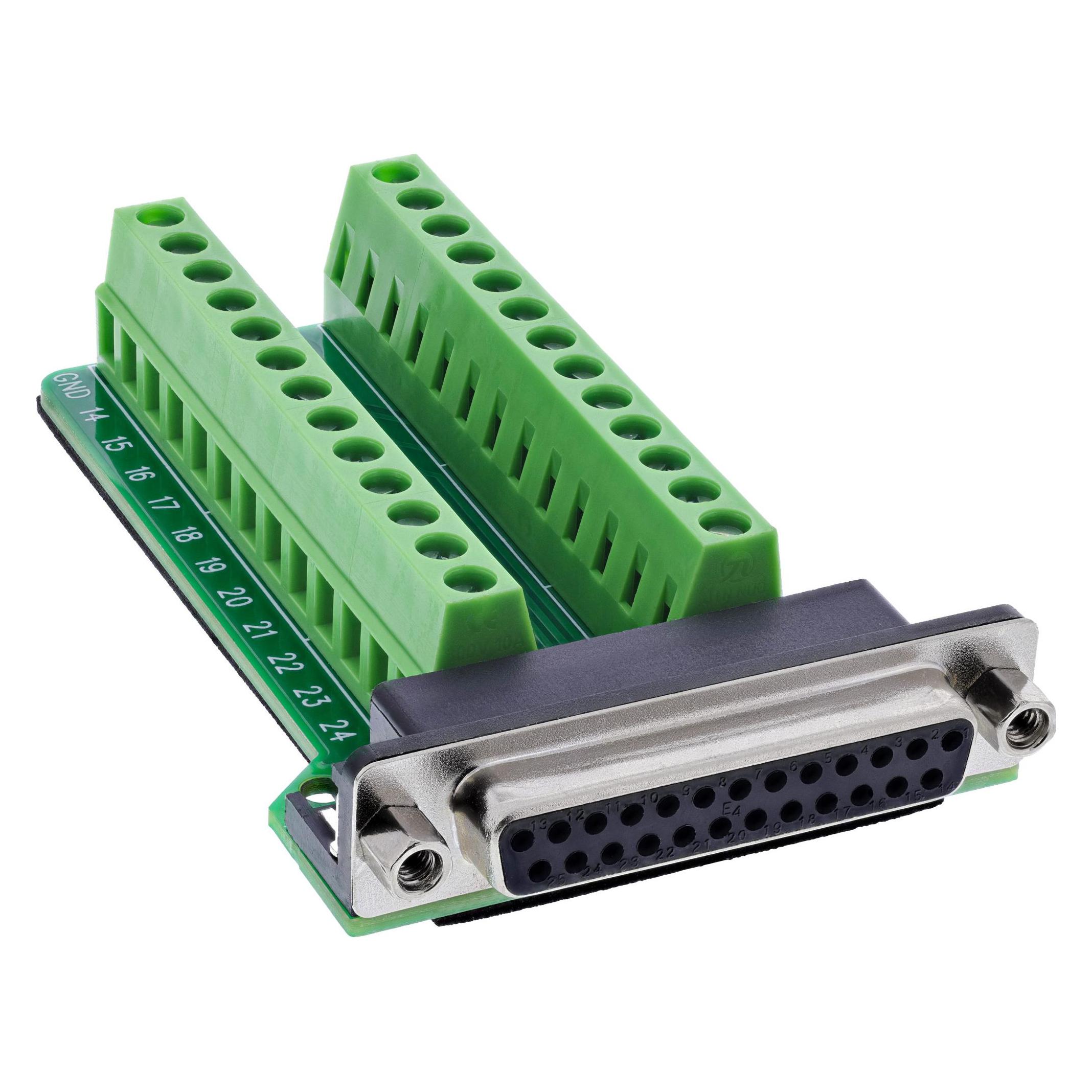 InLine D-Sub 25 Terminalblock (0.09 m) (92502E)