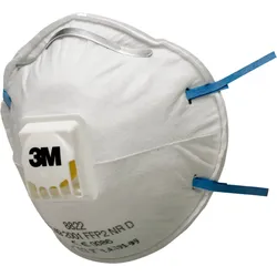 3M 8822 Atemschutzmaske FFP2 mit Cool-Flow Ausatemventil, bis zum 10-fachen des Grenzwertes