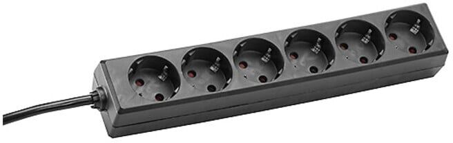 Bachmann Multiprise 6 prises 1,5 m, noir 381.141S (381.141S)