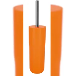 Spirella WC Bürste Klobürste Toilettenbürste hochwertig „Cocco“ mit hygienischem Behälter Orange