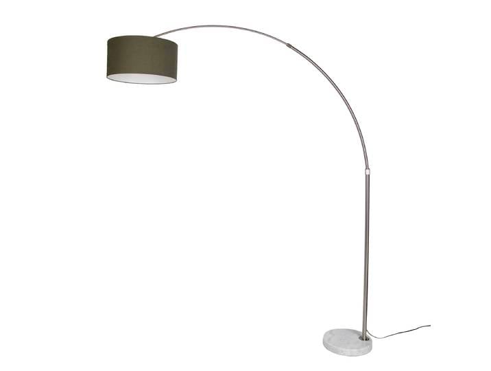 Lampadaire en acier avec abat-jour vert foncé 50cm - XXL