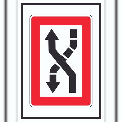 HB-Druck Fahrwasser nach Backbord zu überqueren Symbol A2 (420x594mm)