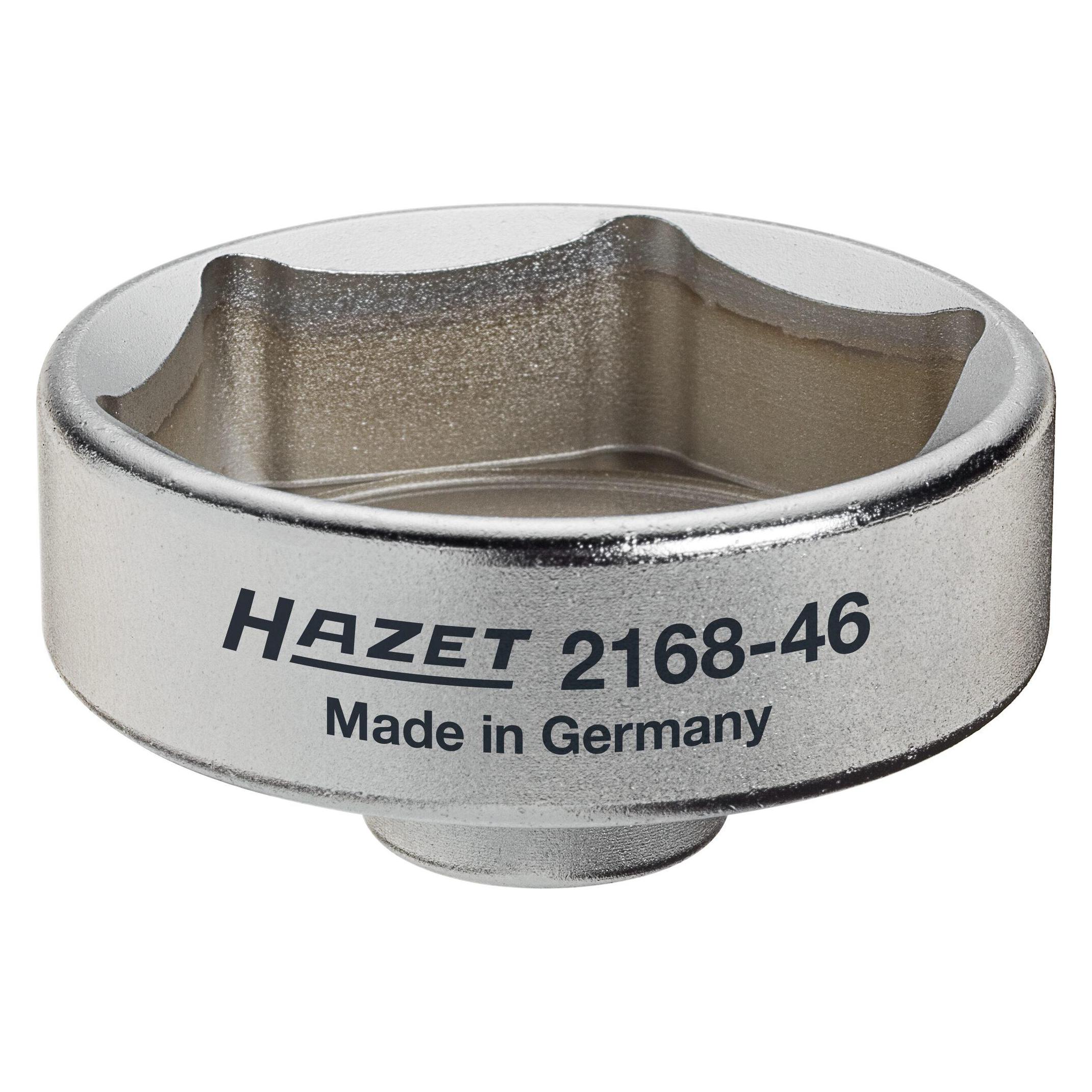 Hazet Ad-Blue Filter-Schlüssel 2168-46 Vierkant10 mm (3/8 Zoll) Aussen Sechskant Profil 59 mm... (2168-46)