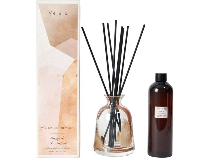 Raumduft Velura Watercolor Orange & Passionfruit 400ml - Farbe: farbig - Material: Glas