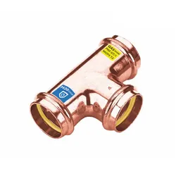 Sanpro Pressfitting Kupfer T-Stück gleiche Abgänge, Größe V 28