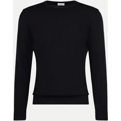 Strickpullover aus Merinowolle Schwarz S