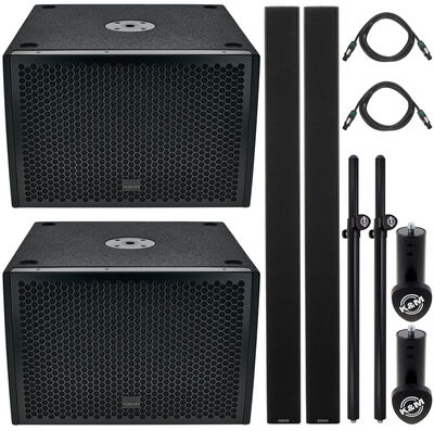 Seeburg Acoustic Line L16 / G-Sub Power Bundle Schwarz