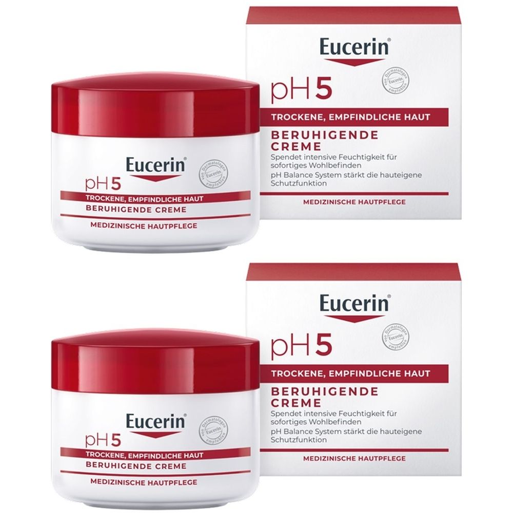 Eucerin pH5 Creme empfindliche Haut 2x 2x75 ml