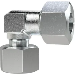 Riegler, Schlauchanschluss + Schlauchverbinder, Einst. Winkel-Anschlussverschraubung, Rohr-Aussen-Ã ̃25, Stahl verz. (25 mm)