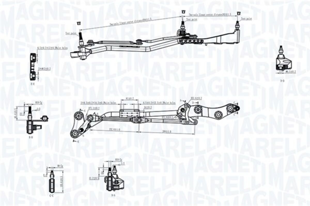 Magneti Marelli Tirante del tergicristallo 085570730010