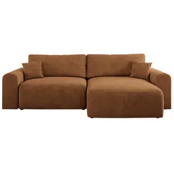 ECKSOFA NELSON Orange Struktur